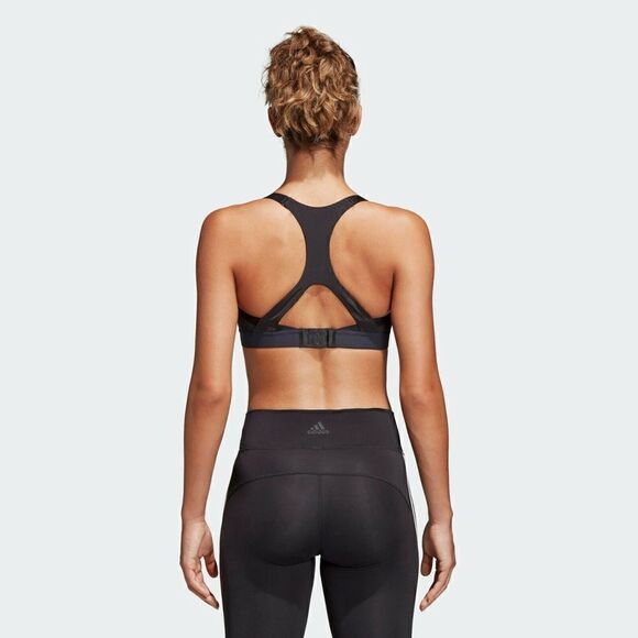 Adidas DT2747 Size 36DD Black 3-Stripe All Me Perfect Fit Cup Size Bra - Picture 3 of 4